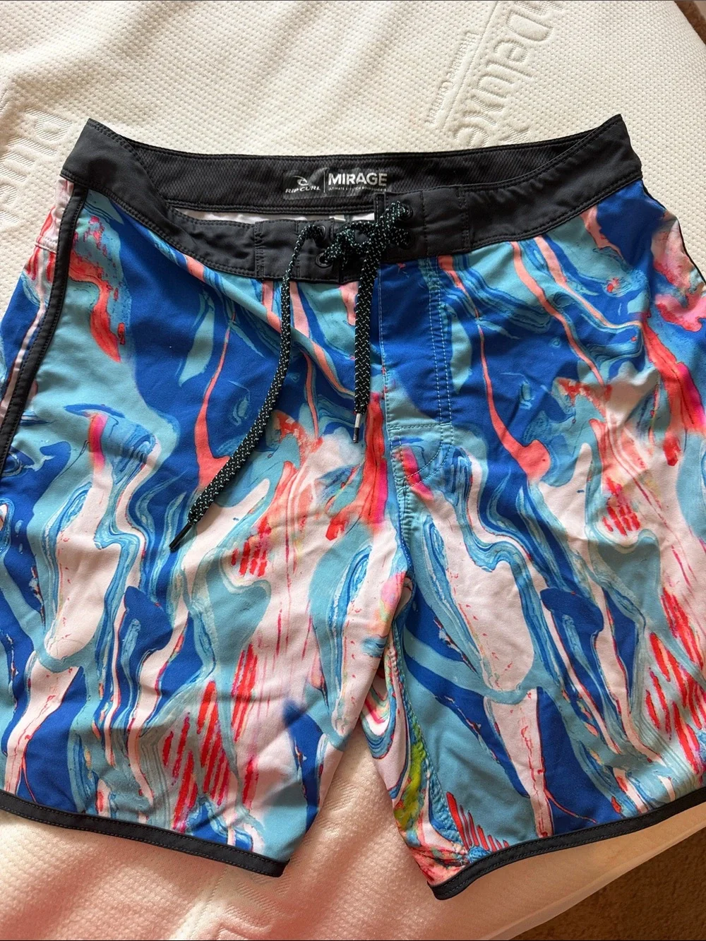 Men's ripcurl Blue Multi Swim Trunks/board shorts size 30